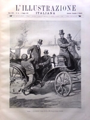 L'illustrazione Italiana 2 May 1897 Attack King Umberto Epiro Venice Derby