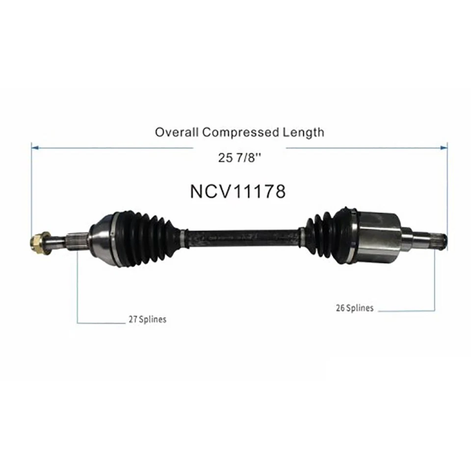 Eje trasero CV articulado para Ford Flex SEL Limited EcoBoost 2013 2014M-2018 3,5 L Foto 4 de 4