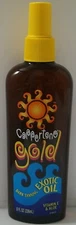 Vintage Coppertone Gold Dark Tanning Exotic Oil 8 fl oz, Rare, Vitamin E, ALOE 