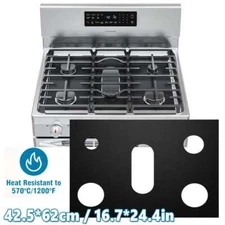 Kitchen Gas Range Stove Top Burner Cover Guard Protector Reusable Non-stick Line