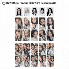 ITZY Official Fanclub MIDZY 3rd Generation Kit Photocard ID Photo KPOP K-POP