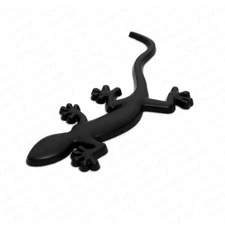 Audil Quattro Gecko Badge Emblem Trunk 3D Sticker Car SUV Sport Matte Black 4WD