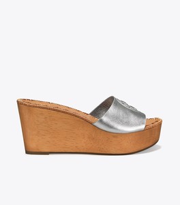 patty heeled wedge slide