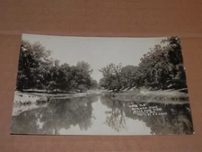 BELLEVILLE WISCONSIN - SUGAR RIVER - 1910 REAL-PHOTO POSTCARD - DANE COUNTY