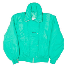 Vintage Sun Ice Coat Green 80s Womens Uk 10