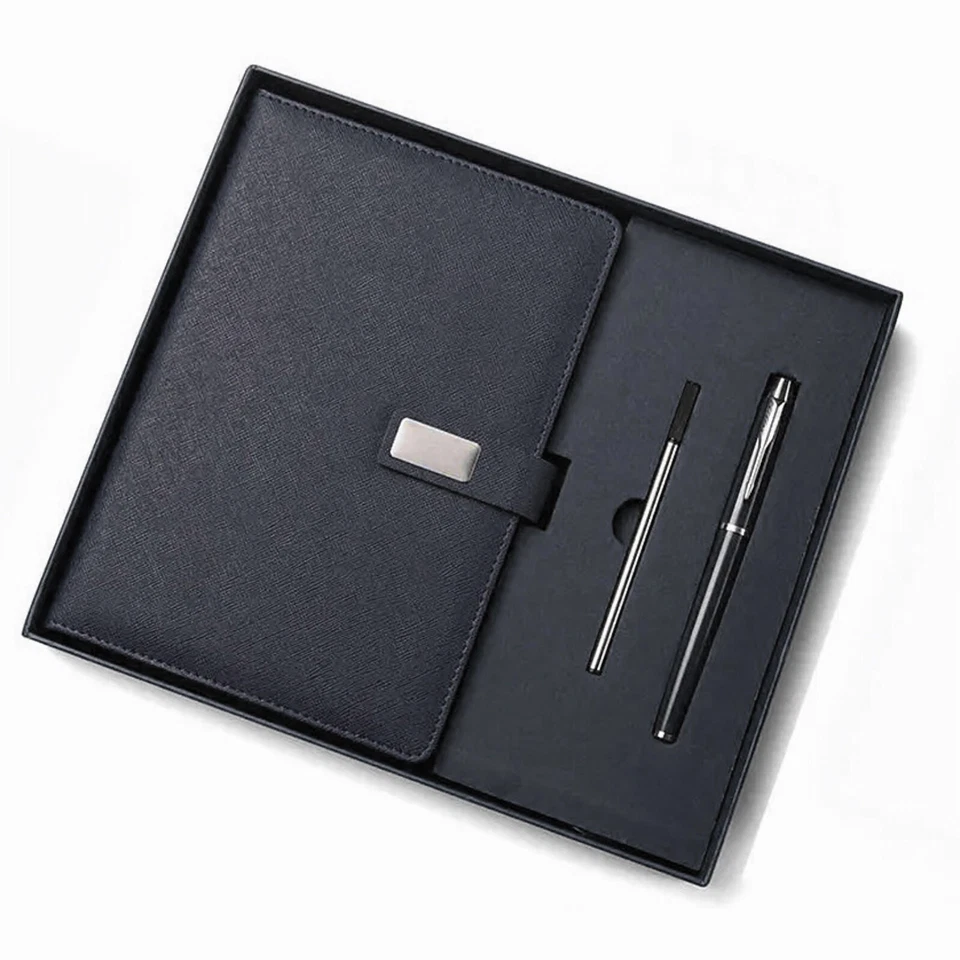 A5 Notizbuch Geschenk Set: Pu Leder und hochwertiger Kugelschreiber - Bild 3 von 4