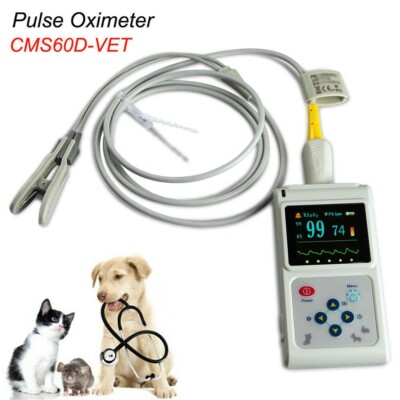 Veterinary Portable Pulse Oximeter SPO2 Sensor Blood Oxygen Heart Rate PC SW VET