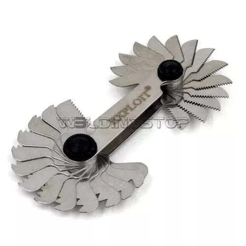 SCREW PITCH GAGE WHITWORTH 55°DEGREE THREAD GAGUE 28 BLADES WITH LOCK DEVICE
