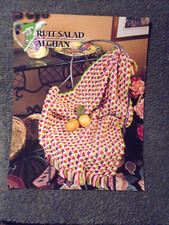 Annie's attic Fruit Salad Crochet Pattern Leaflet Quilt  Afghan Club