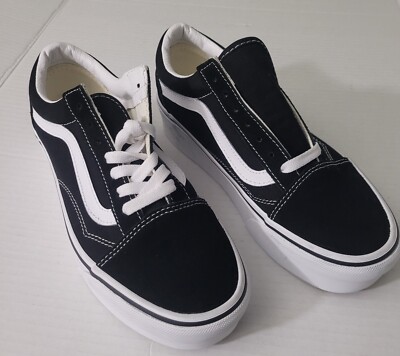 VANS Women’s Platform Old Skool Stackform Black Lace Up Sneakers Shoes SIZE 