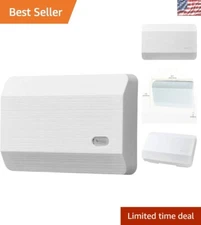 Durable White ABS Door Chime with Two Dinging Sounds for Stylish Entrances