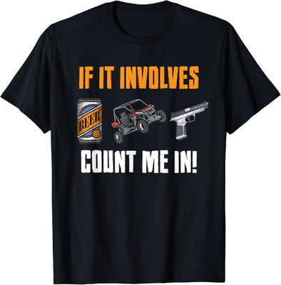 Beer UTV Guns Lover Four Wheeler Quad Off-Roading SxS ATV Gift Unisex T-Shirt