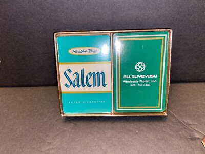 Vintage Salem Cigarettes Deck Playing Cards Menthol Fresh + Bill Suyeyasu