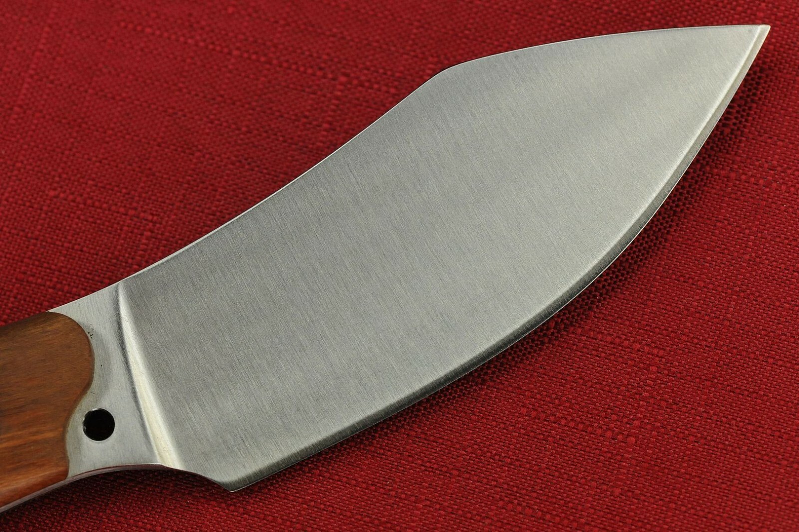 2011 Busse Custom HOG MUK .16" Convexed Satin Blade, Full Cherry Wood Handle