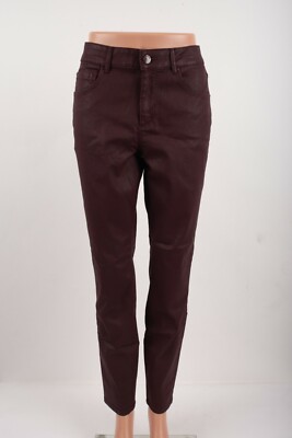 Pantalon caoutchouté femme Massimo Dutti marron US 10 EU 42 skinny