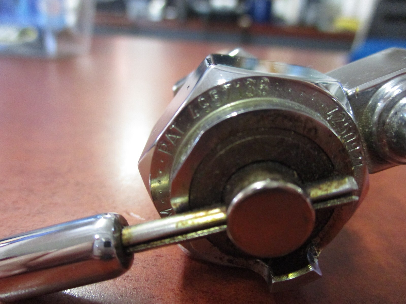 PINGEL POWERFLO PETCOCK HIGHFLOW FUEL VALVE HARLEY SPORTSTER CHROME