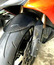 CARBON FIBER FRONT FENDER MUDGUARD 05-06-07-08-09-2010  SUZUKI GSXR 600,750,1000