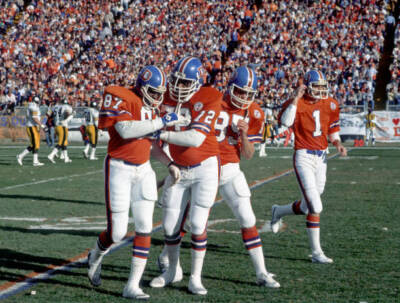 Tight ends James Wright and Don Summers and offensive lineman Mars- Old Photo