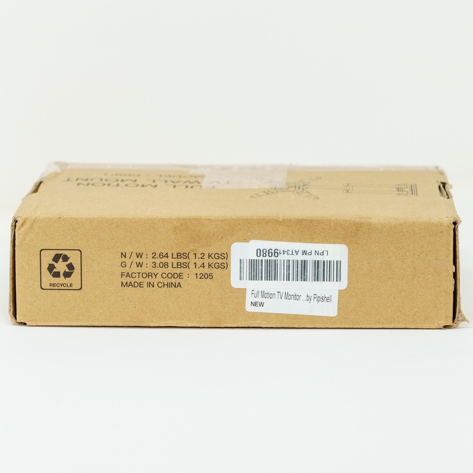 Full Motion TV Wall Mount Swivel Articulating Max VESA 200x200 PISF1 Open Box eBay