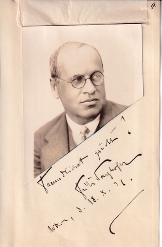 Fritz Daghofer - Schauspieler - Albumblatt "Wien, 1931" - original signiert