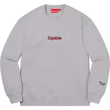 Supreme Mens Gonz Logo Crewneck Grey Size Extra Large SS21SW53 Box Logo BOGO