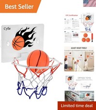 Indoor  Outdoor Suction Basketball Hoop for Kids - Encourages Imaginative Play