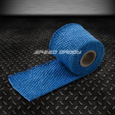 5ft60l 2w Header Exhaust Turbo Intake Manifold Pipe Blue Heat Wrap Tape