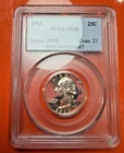 1963 Proof Washington Quarter, PCGS, PR68