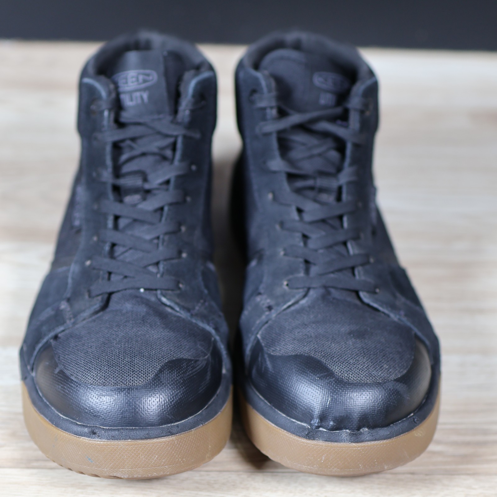 Scarpe KEEN Utility Uomo Taglia 8 5 Nero Punta Carbonio Lavoro Antiolio Escursionismo