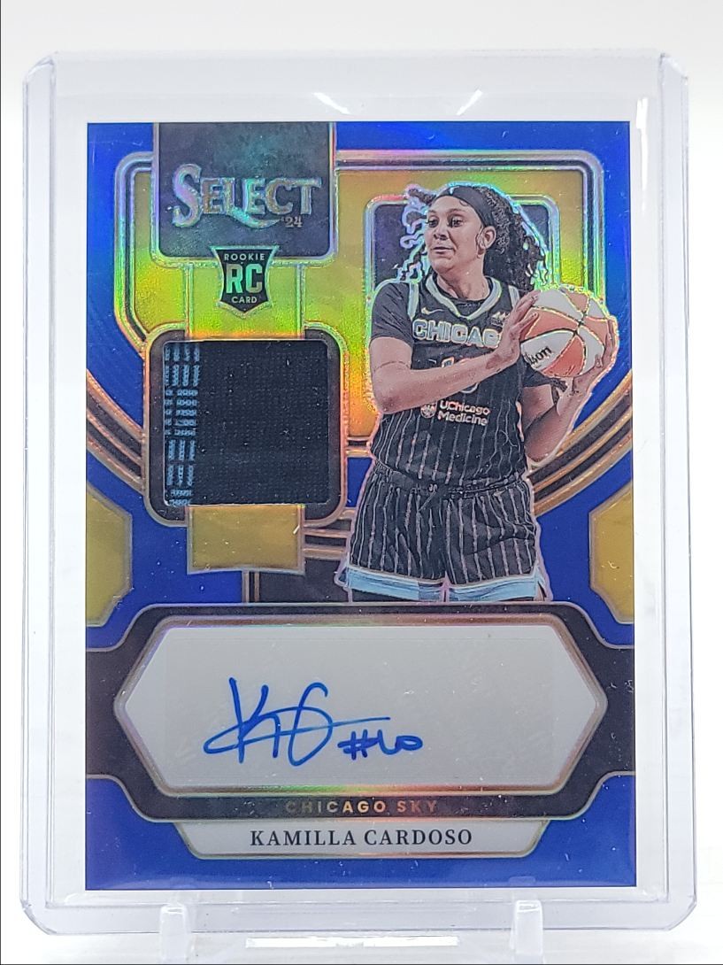 KAMILLA CARDOSO 2024-25 SELECT WNBA RPA ROOKIE PATCH BLUE RC AUTO /49 Q4147