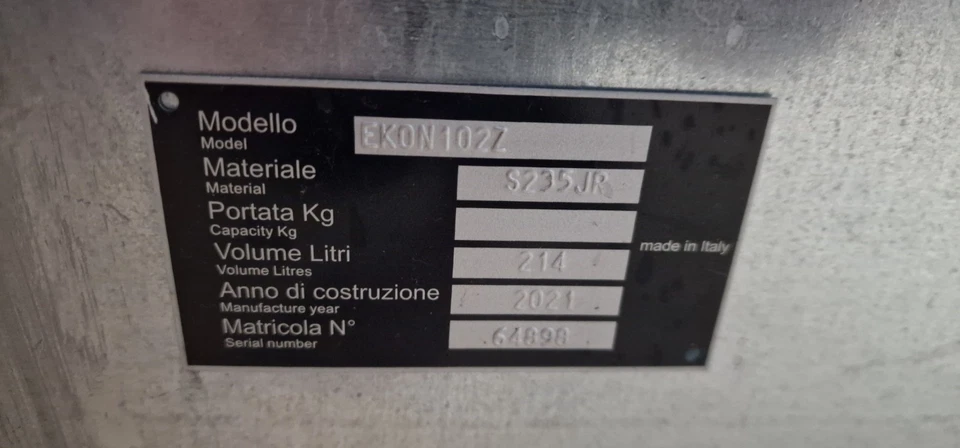 Vasca Di Contenimento Liquidi Per 2 Fusti Olio Con Griglia - Immagine 3 di 3
