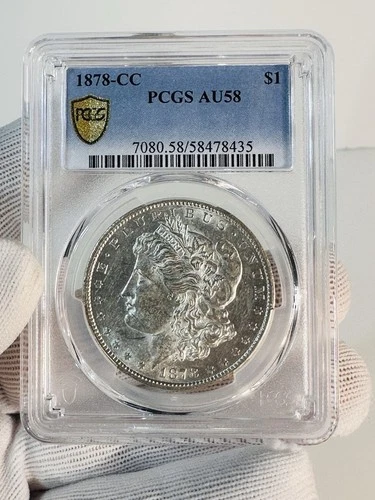 1878-CC PCGS AU58 Morgan Silver Dollar $1
