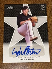 CYLE PHELAN 2020 Leaf Perfect Game BLACK AUTOGRAPH #40/50 UNC WILMINGTON