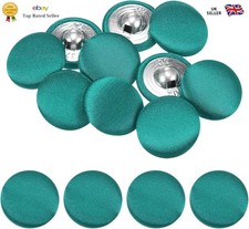10pcs 20mm Cover Button Kit Fabric Button Maker Sewing DIY Green