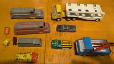 Vintage Toy Lot Tonka Truck Texaco Mobilgas Tin Cars Parts Repair Lot