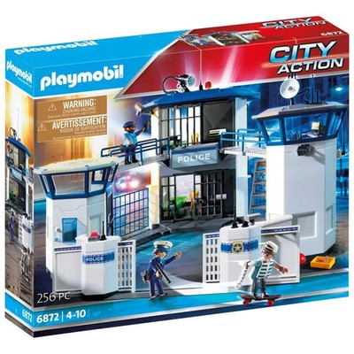 PLAYMOBIL 6872 Polizei-Kommandozentrale mit Gefängnis, ca. 63x26x45, ab 4 Jahren