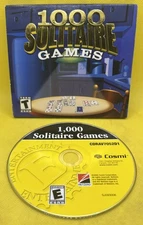 ✈️  1000 Solitaire Games (PC CD-ROM, 2004, Monte Carlo, Golf , Etc., CDRS705)