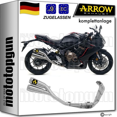 komplettanlage open titan pro twin arrow fur honda cbr 650 r 2019 19 2020 20