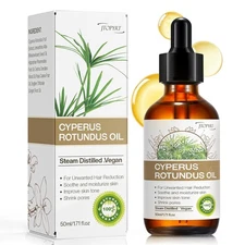Cyperus Rotundus Oil for Hair Removal: Reduces Unwanted Hair Growth, Slows Regro