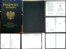 Rare. Blank Form of Service Passport of the Poland A find for collectors 38 pg.