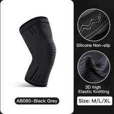 1 Pcs Compression Knee Support Sleeve Elastic Breathable Knee Pads Brace Springs