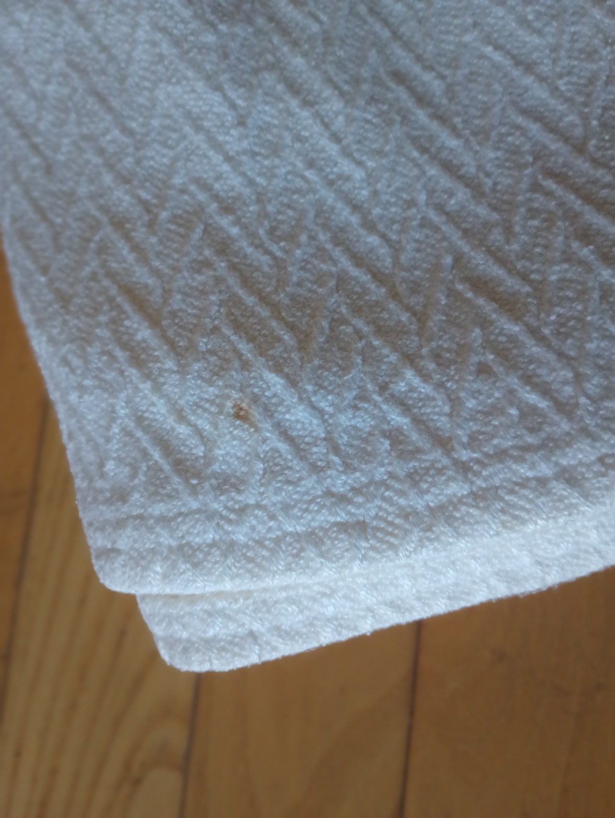 FIELDCREST CHARISMA HERRINGBONE BLANKET  COTTON WHITE