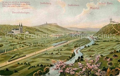 Staffelstein Maintal Castle Banz Vierzehnheiligen Staffelberg