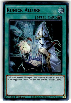 #ad YuGiOh 25th Anniversary: Dueling Heroes Card UR MP23 EN240 Runick Allure $0.99