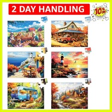 6 Pack 36 Large Piece Jigsaw Puzzles for Seniors Alzheimer Product for Elderl...