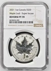 2021 Canadian Silver Maple Leaf 1 oz — photo from another recent sale