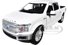 2019 FORD F-150 LIMITED CREW CAB PICKUP WHITE 1/27 DIECAST BY MOTORMAX 79364