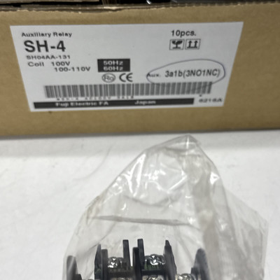 FUJI ELECTRIC AUXILIARY RELAY SH-4 SH04AA-131 100v COIL 3a1b(3NO1NC)