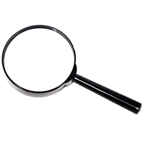 4" inch Large Handheld Magnifying Glass 3X Power REAL Glass Magnifier