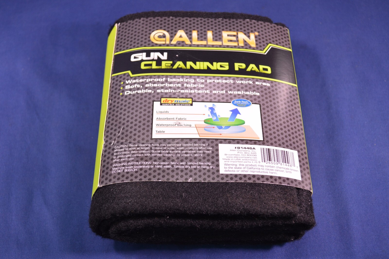 Allen Gun Waterproof Cleaning Pad Protects Work Area Stain Resistant